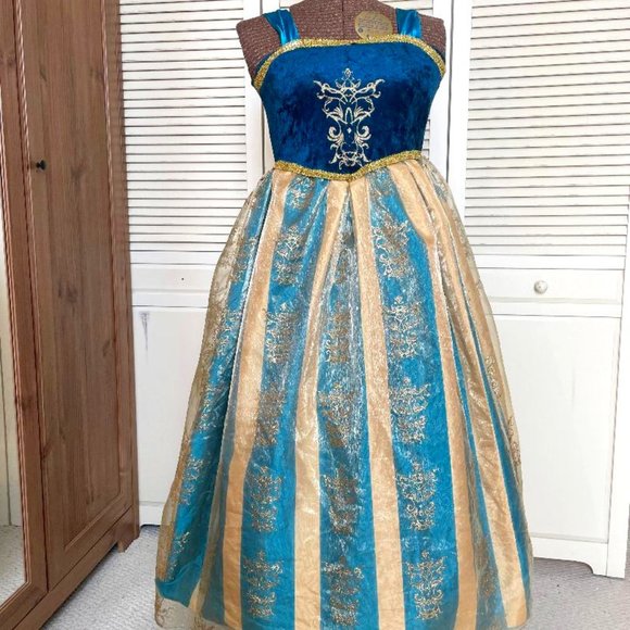 Anna's Coronation Gown Dress-Up or Halloween Costume Children's Size 7/8 - Picture 1 of 16